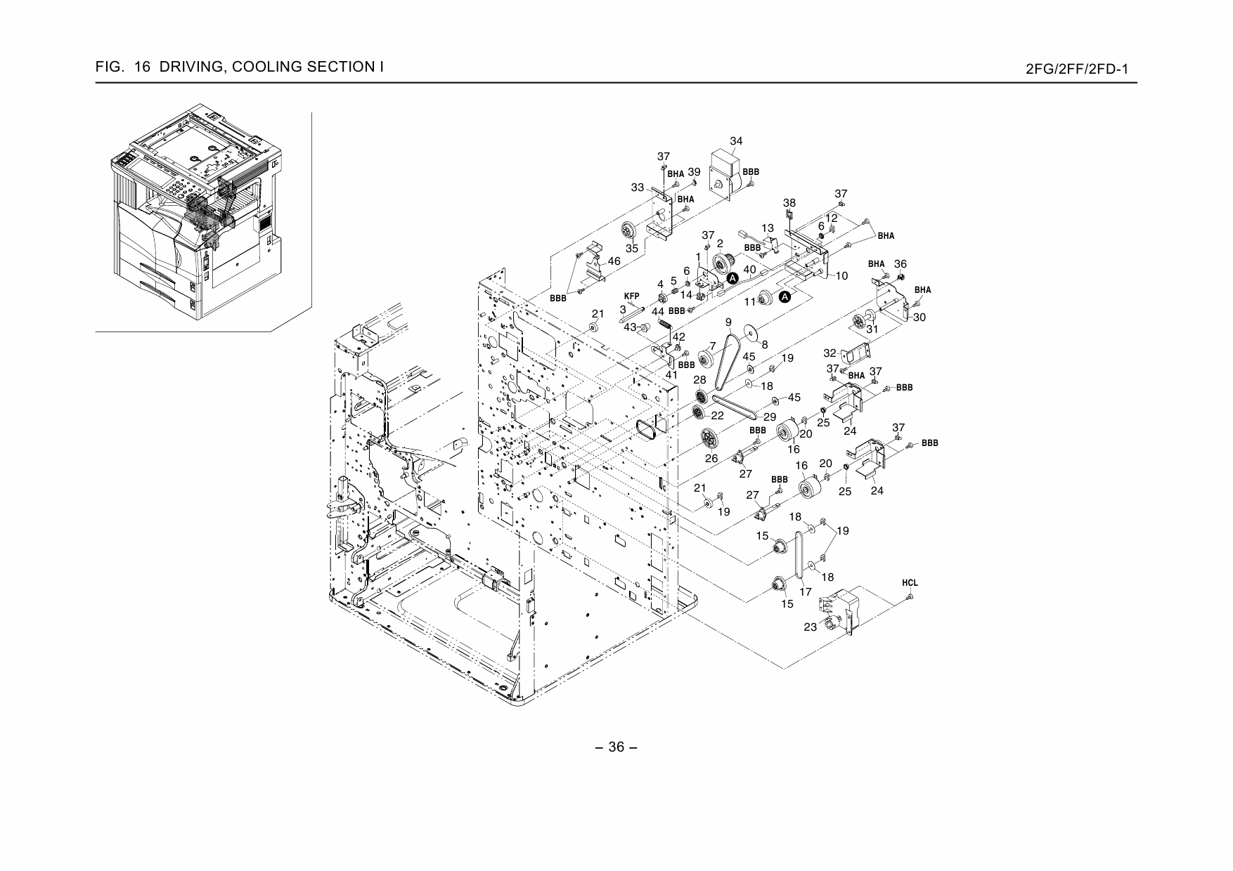 KYOCERA Copier KM-3035 4035 5035 Parts Manual-6